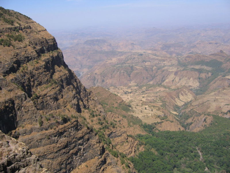 The vastness of the Simien Mountains is really impressive